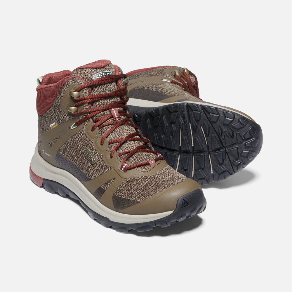 Keen Outdoor Bot Kadın Kahverengi - Terradora Ii Waterproof - Türkiye XEQP36180